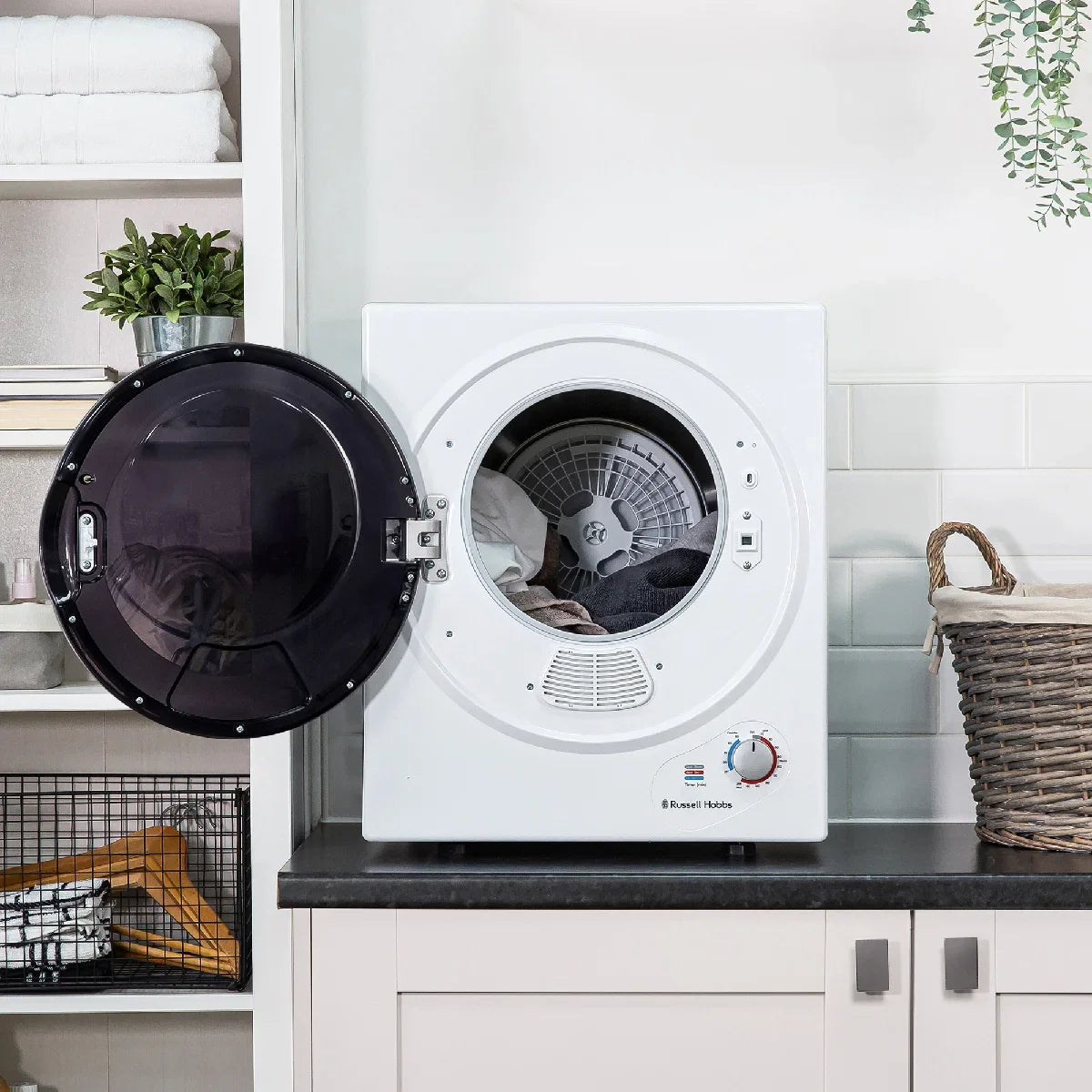 Russell Hobbs RH3VTD800 2.5kg Compact Vented Tumble Dryer in White
