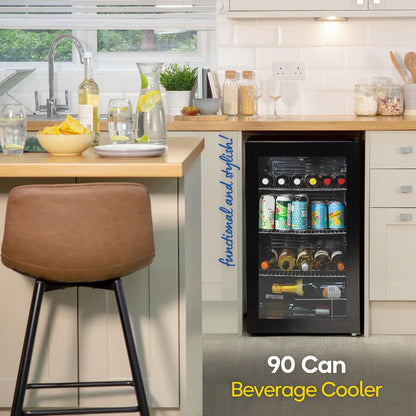 Russell Hobbs 93L Beverage Cooler in Black, RH48BC101B