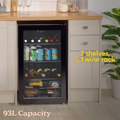 Russell Hobbs 93L Beverage Cooler in Black, RH48BC101B