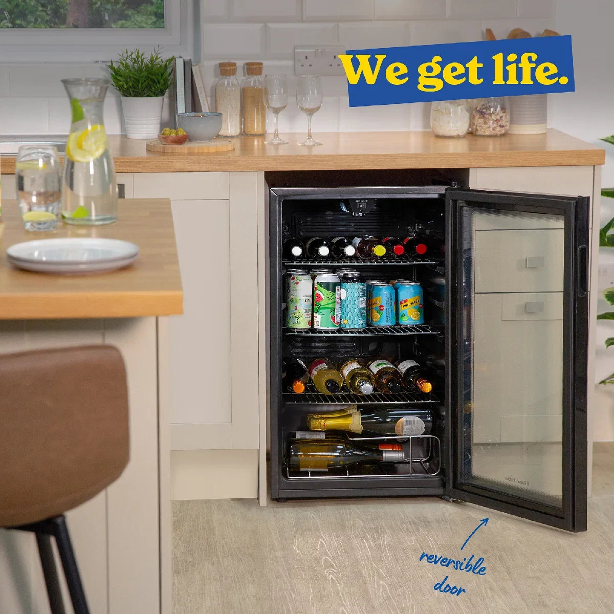 Russell Hobbs 93L Beverage Cooler in Black, RH48BC101B