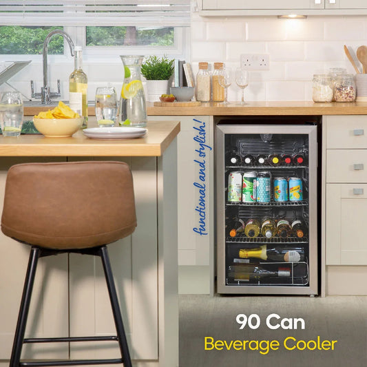 Russell Hobbs 93L Beverage Cooler in Stainless steel,RH48BC101SS