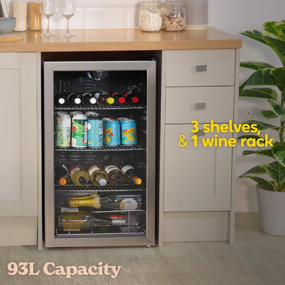 Russell Hobbs 93L Beverage Cooler in Stainless steel,RH48BC101SS