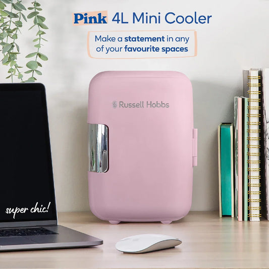 Russell Hobbs RH4CLR1001P Mini Cooler 4L Pink