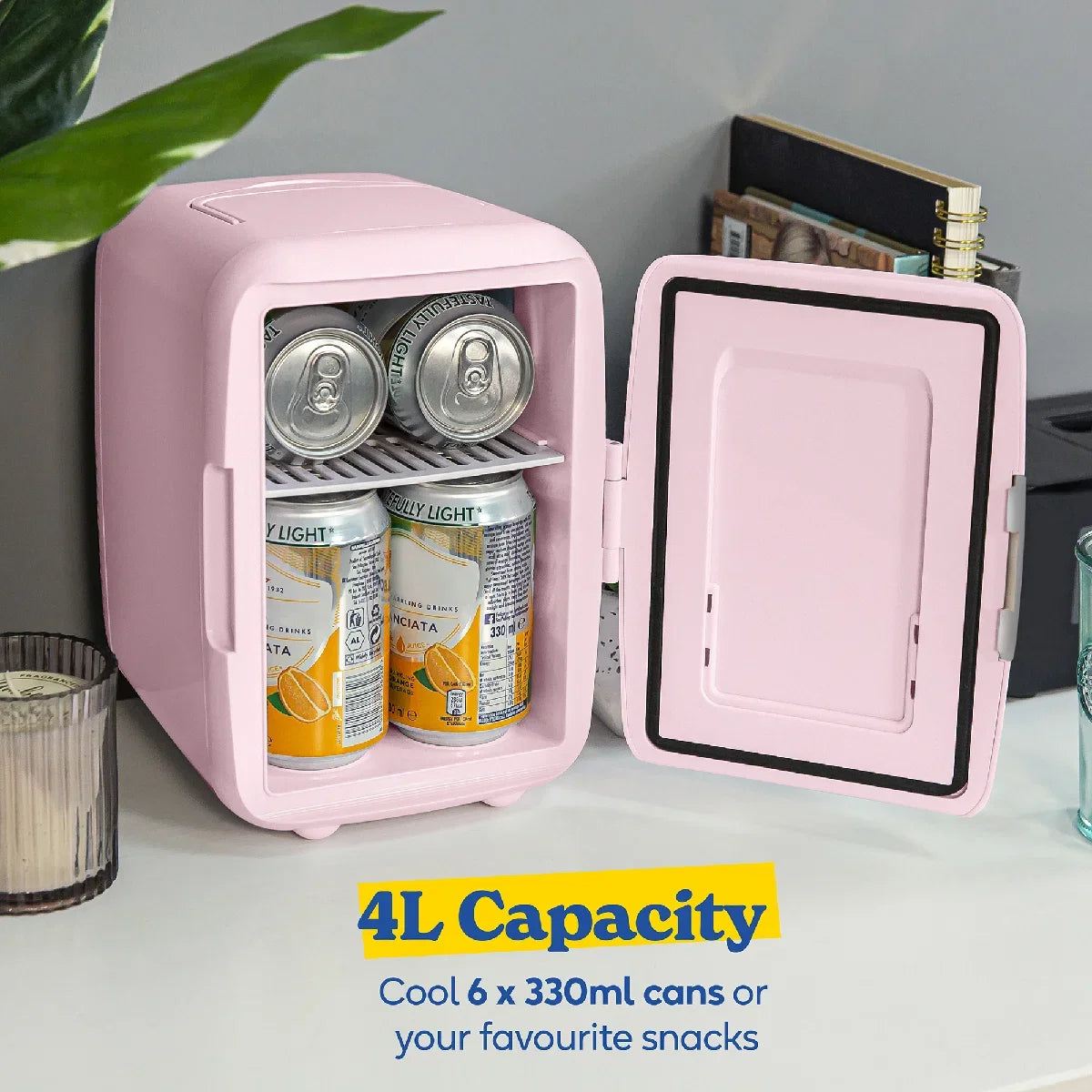 Russell Hobbs RH4CLR1001P Mini Cooler 4L Pink