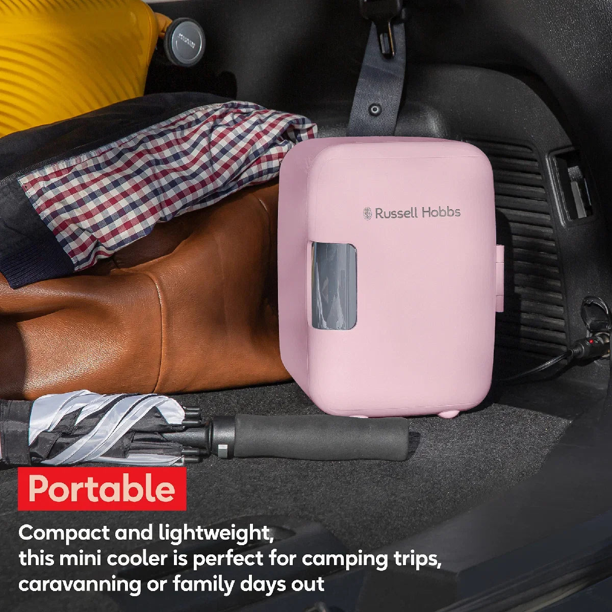 Russell Hobbs RH4CLR1001P Mini Cooler 4L Pink