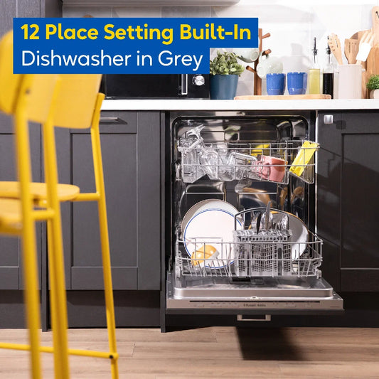 Russell Hobbs RH60BIDW00E1, Built-In Dishwasher in Grey
