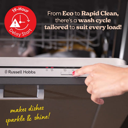 Russell Hobbs RH60BIDW00E1, Built-In Dishwasher in Grey