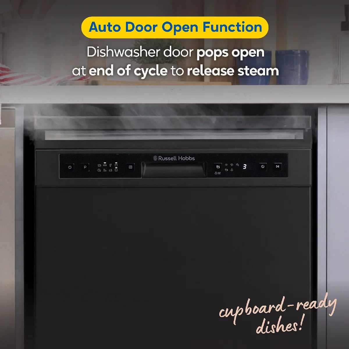 Russell Hobbs® RH60DW00D2B, Freestanding Dishwasher in Black