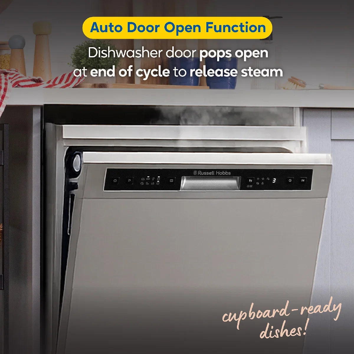 Russell Hobbs® RH60DW00D2SS, Freestanding Dishwasher in Stainless Steel