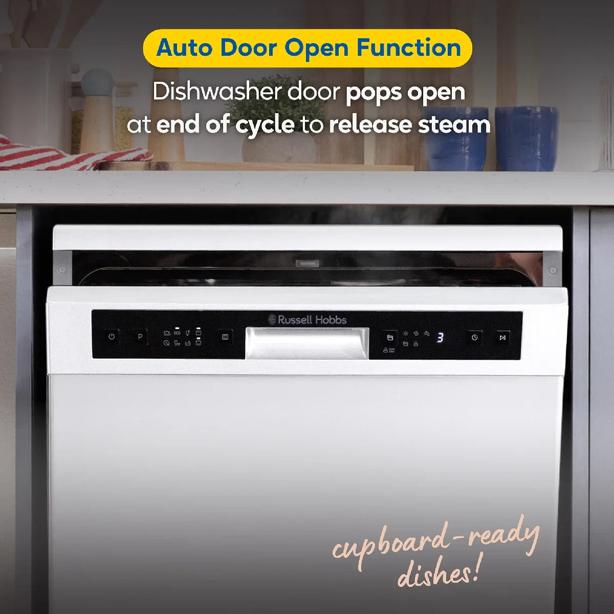 Russell Hobbs® RH60DW00D2W, Freestanding Dishwasher in White