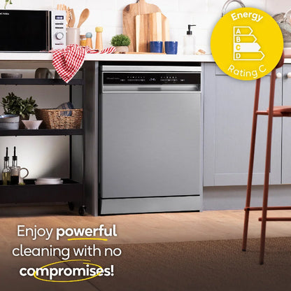 Russell Hobbs® RH60DW10C1SS, Freestanding Dishwasher in Stainless Steel