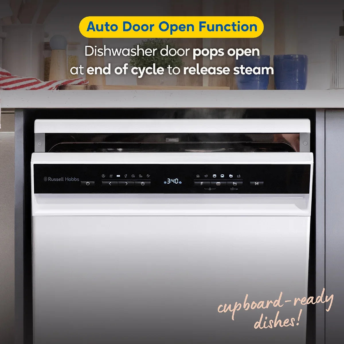 Russell Hobbs® RH60DW10C1W, Freestanding Dishwasher in White
