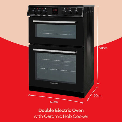 Russell Hobbs RH60EDOEH6011B 60CM Ceramic Cooker in Black