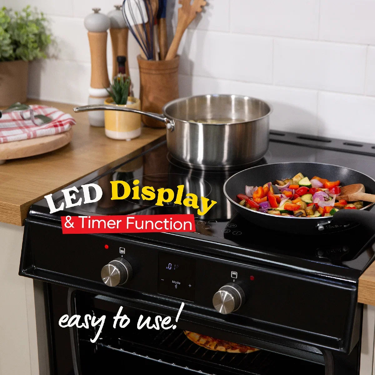 Russell Hobbs RH60EDOIH6011B 60CM Induction Cooker in Black