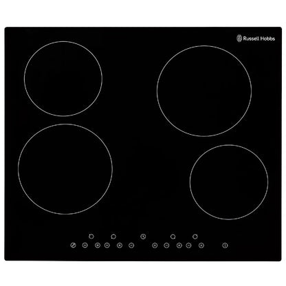 Russell Hobbs, RH60EH412B, Midnight 59cm 4 Zone Electric Hob in Black