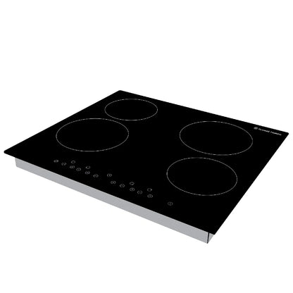 Russell Hobbs, RH60EH412B, Midnight 59cm 4 Zone Electric Hob in Black