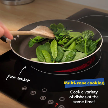 Russell Hobbs, RH60EH412B, Midnight 59cm 4 Zone Electric Hob in Black