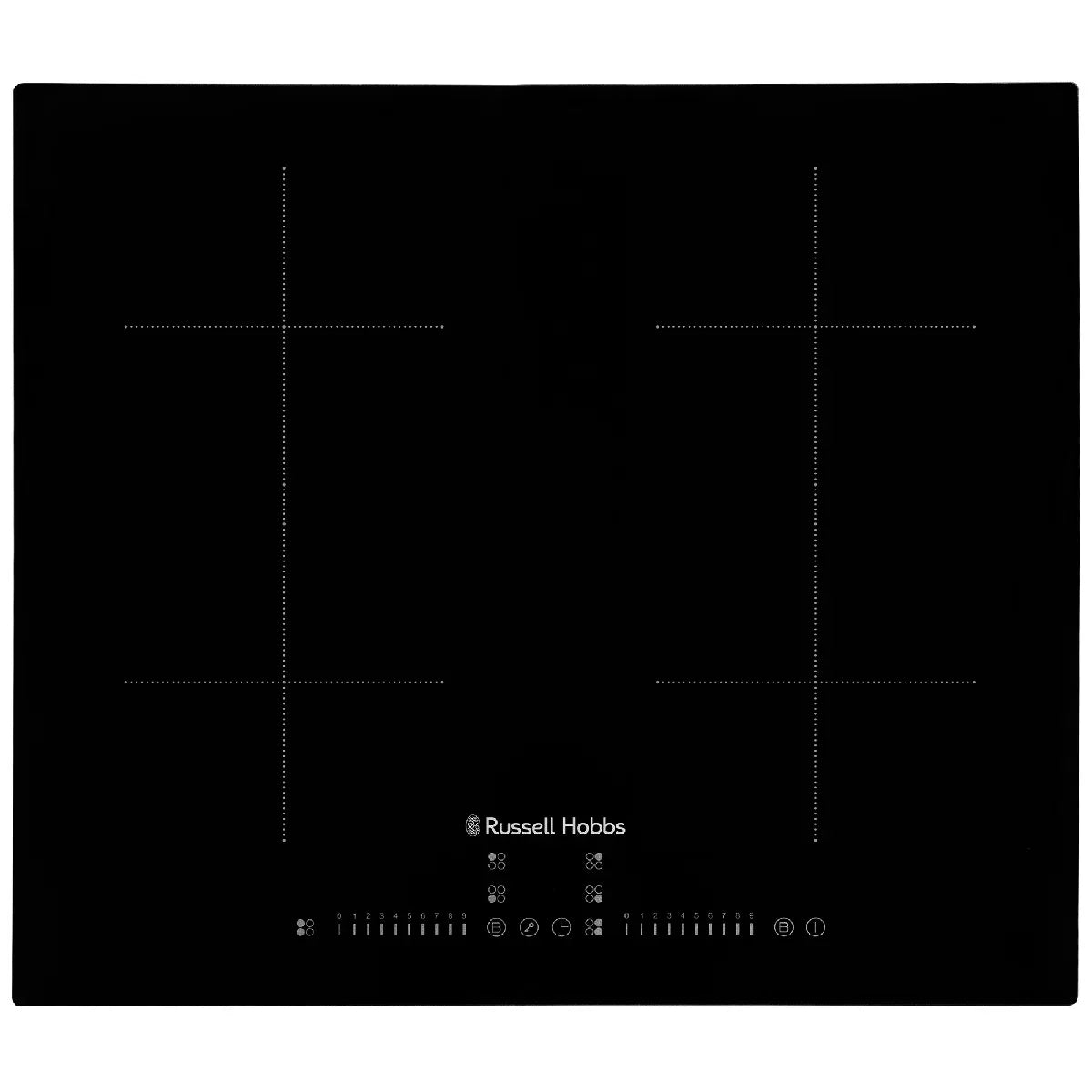 Russell Hobbs® RH60IH2B413B 60cm Induction Hob with Dual Flex Bridge in Black