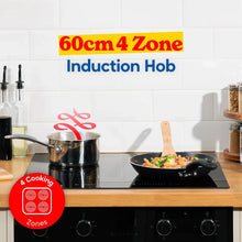 Russell Hobbs® RH60IH2B413B 60cm Induction Hob with Dual Flex Bridge in Black