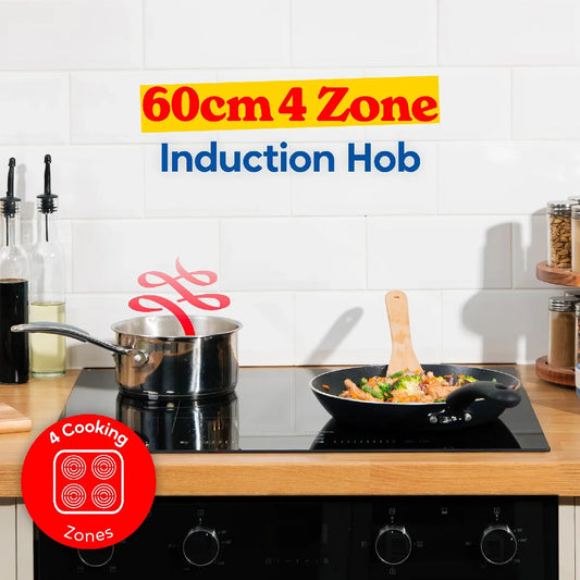 Russell Hobbs® RH60IH2B413B 60cm Induction Hob with Dual Flex Bridge in Black