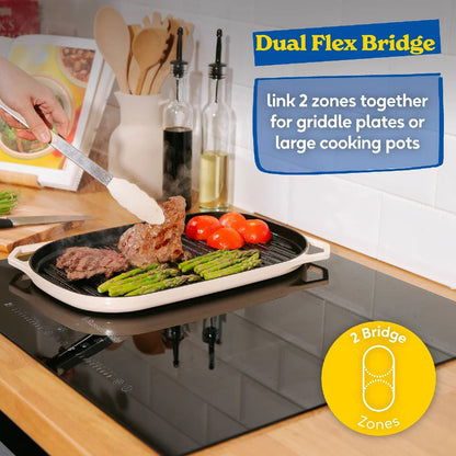 Russell Hobbs® RH60IH2B413B 60cm Induction Hob with Dual Flex Bridge in Black
