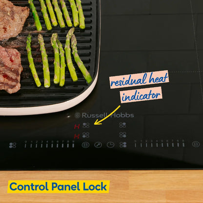 Russell Hobbs® RH60IH2B413B 60cm Induction Hob with Dual Flex Bridge in Black