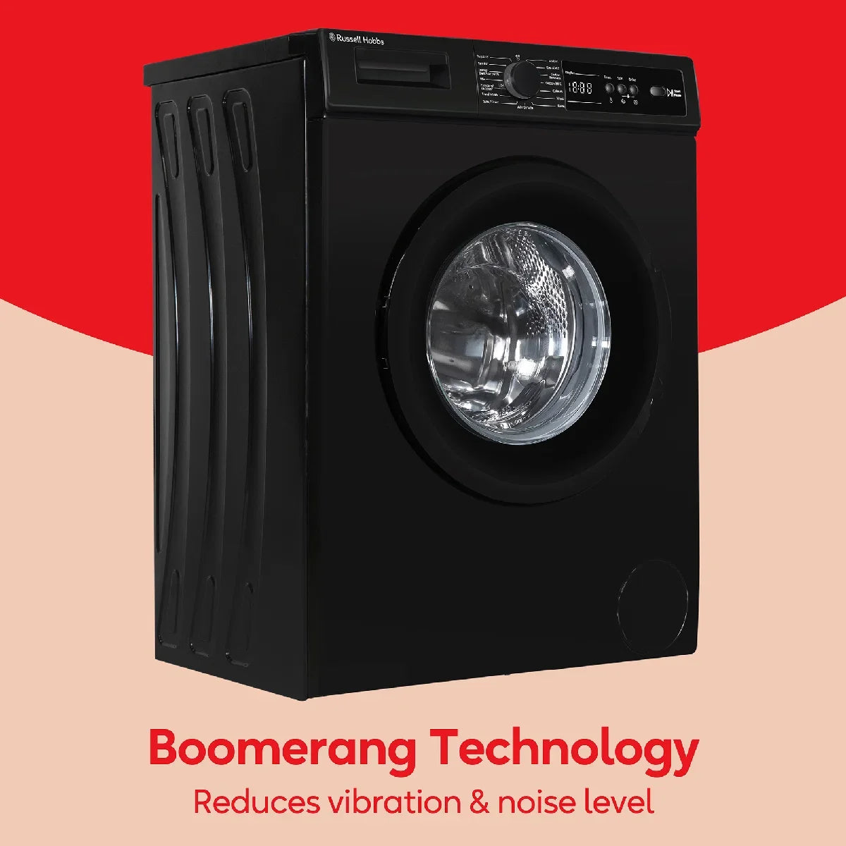 Russell Hobbs RH612W110B 10 Series 6kg Washing Machine with 1200rpm in Black