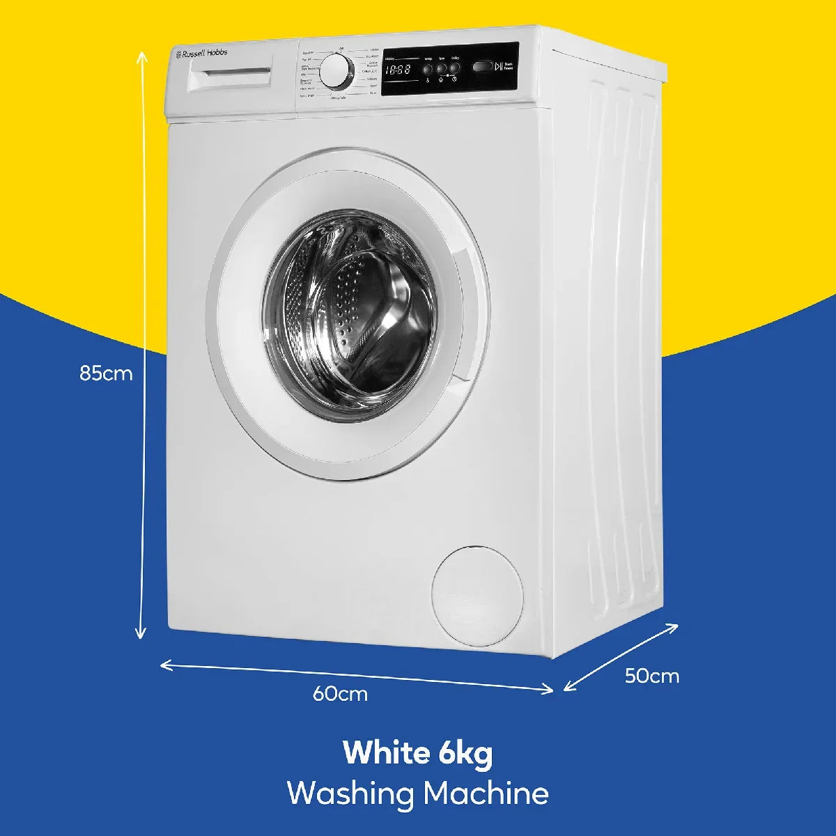 Russell Hobbs RH612W110W 10 Series 6kg Washing Machine with 1200rpm in White