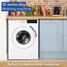 Russell Hobbs RH612W110W 10 Series 6kg Washing Machine with 1200rpm in White