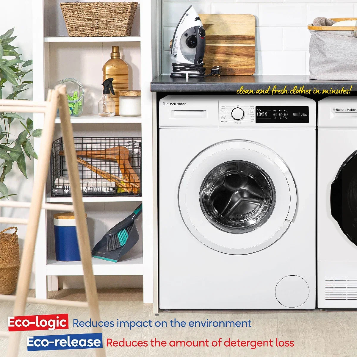 Russell Hobbs RH612W110W 10 Series 6kg Washing Machine with 1200rpm in White