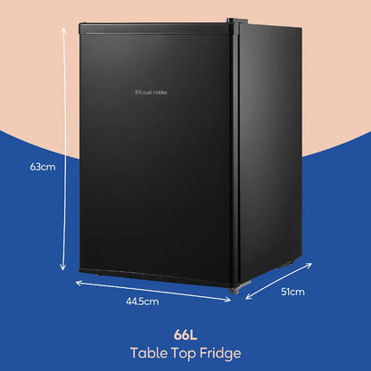 Russell Hobbs RH67TTLF0E1B 66L Mini Fridge in Black