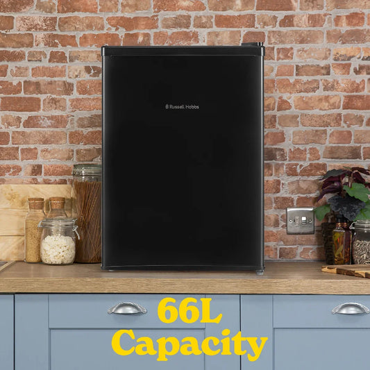 Russell Hobbs RH67TTLF0E1B 66L Mini Fridge in Black