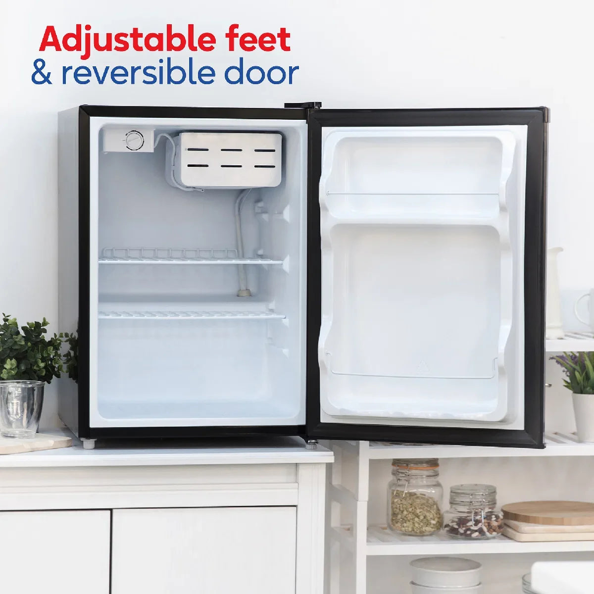Russell Hobbs RH67TTLF0E1B 66L Mini Fridge in Black