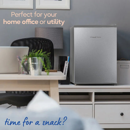 Russell Hobbs RH67TTLF0E1SS 66L Mini Fridge in Silver