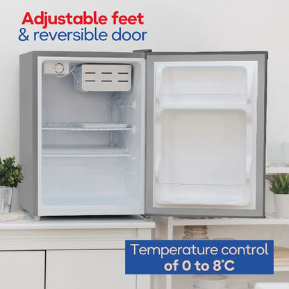Russell Hobbs RH67TTLF0E1SS 66L Mini Fridge in Silver