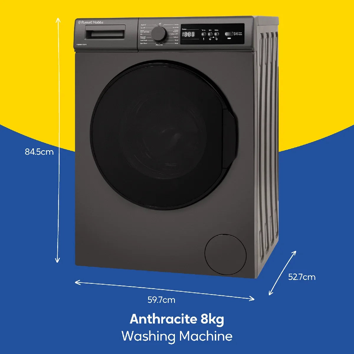 Russell Hobbs RH814W111AN 11 Series 8kg Washing Machine with 1400rpm in Anthracite