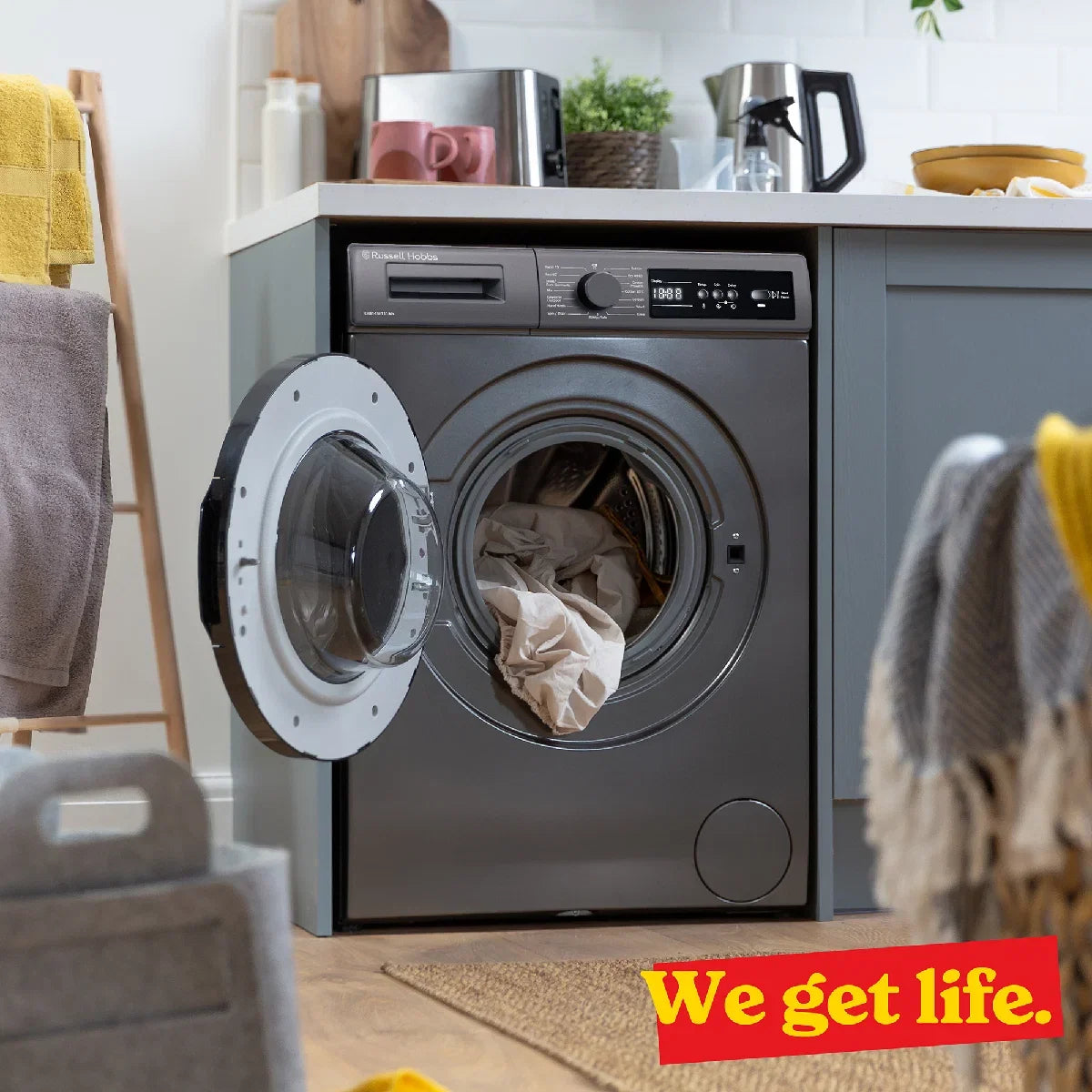 Russell Hobbs RH814W111AN 11 Series 8kg Washing Machine with 1400rpm in Anthracite