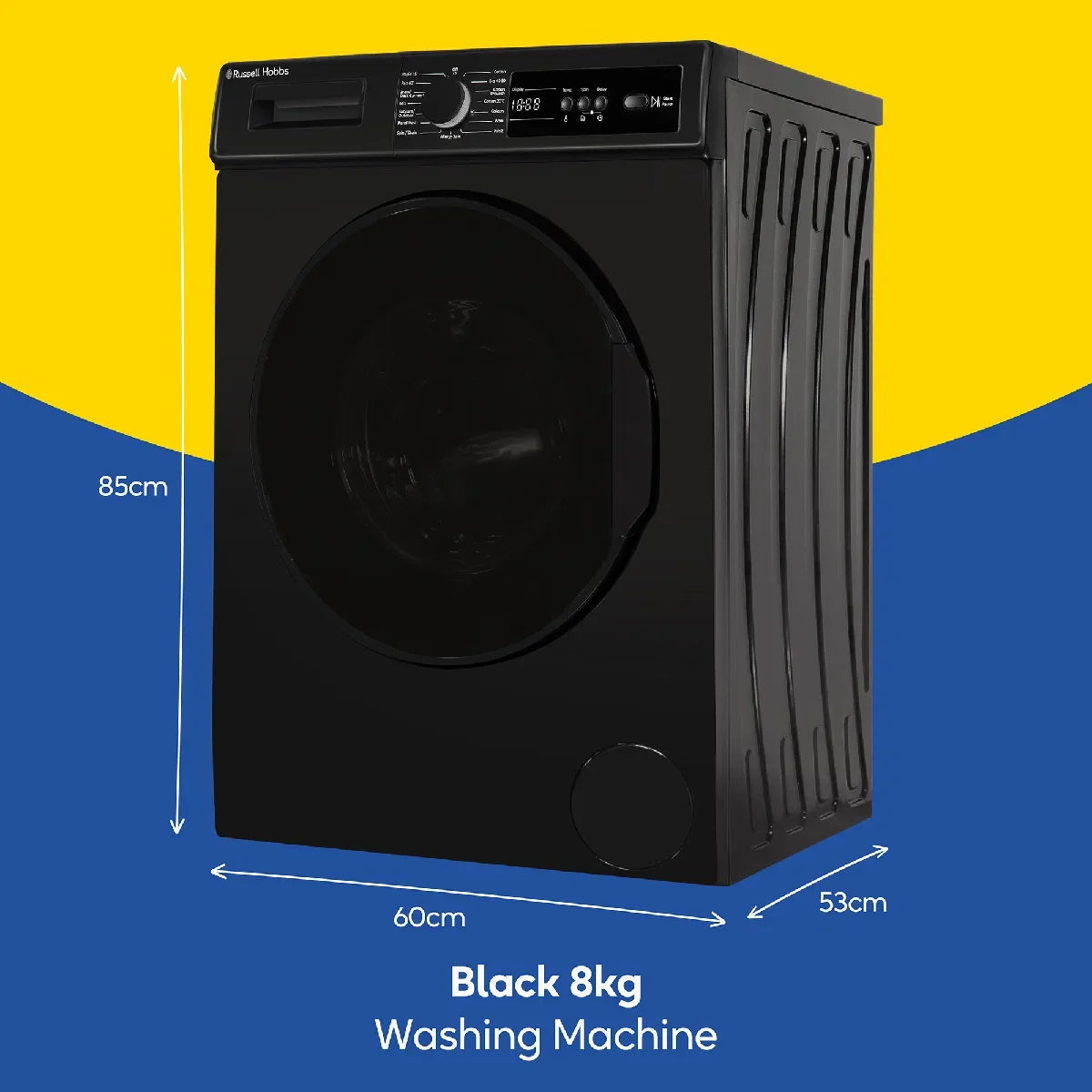 Russell Hobbs RH814W111B 11 Series 8kg Washing Machine with 1400rpm in Black