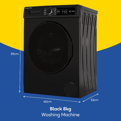 Russell Hobbs RH814W111B 11 Series 8kg Washing Machine with 1400rpm in Black