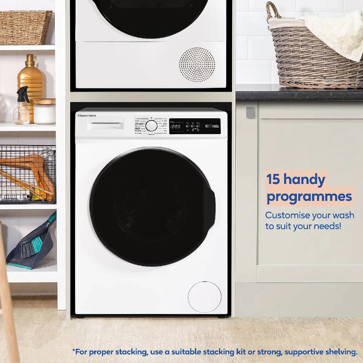 Russell Hobbs RH814W111W 11 Series 8kg Washing Machine with 1400rpm in White