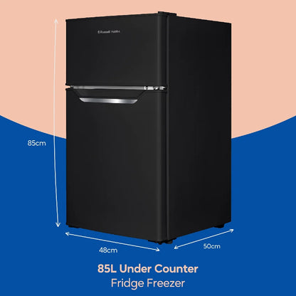 Russell Hobbs RH85UCFF482E1B Under-Counter Fridge Freezer in Black