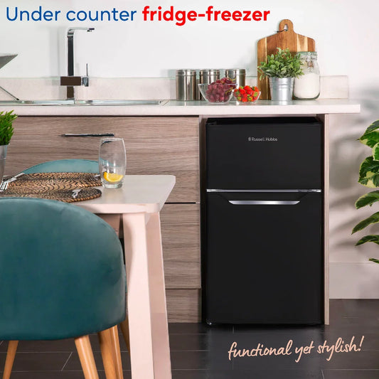 Russell Hobbs RH85UCFF482E1B Under-Counter Fridge Freezer in Black