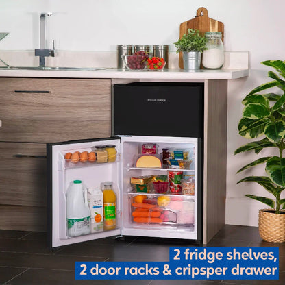 Russell Hobbs RH85UCFF482E1B Under-Counter Fridge Freezer in Black