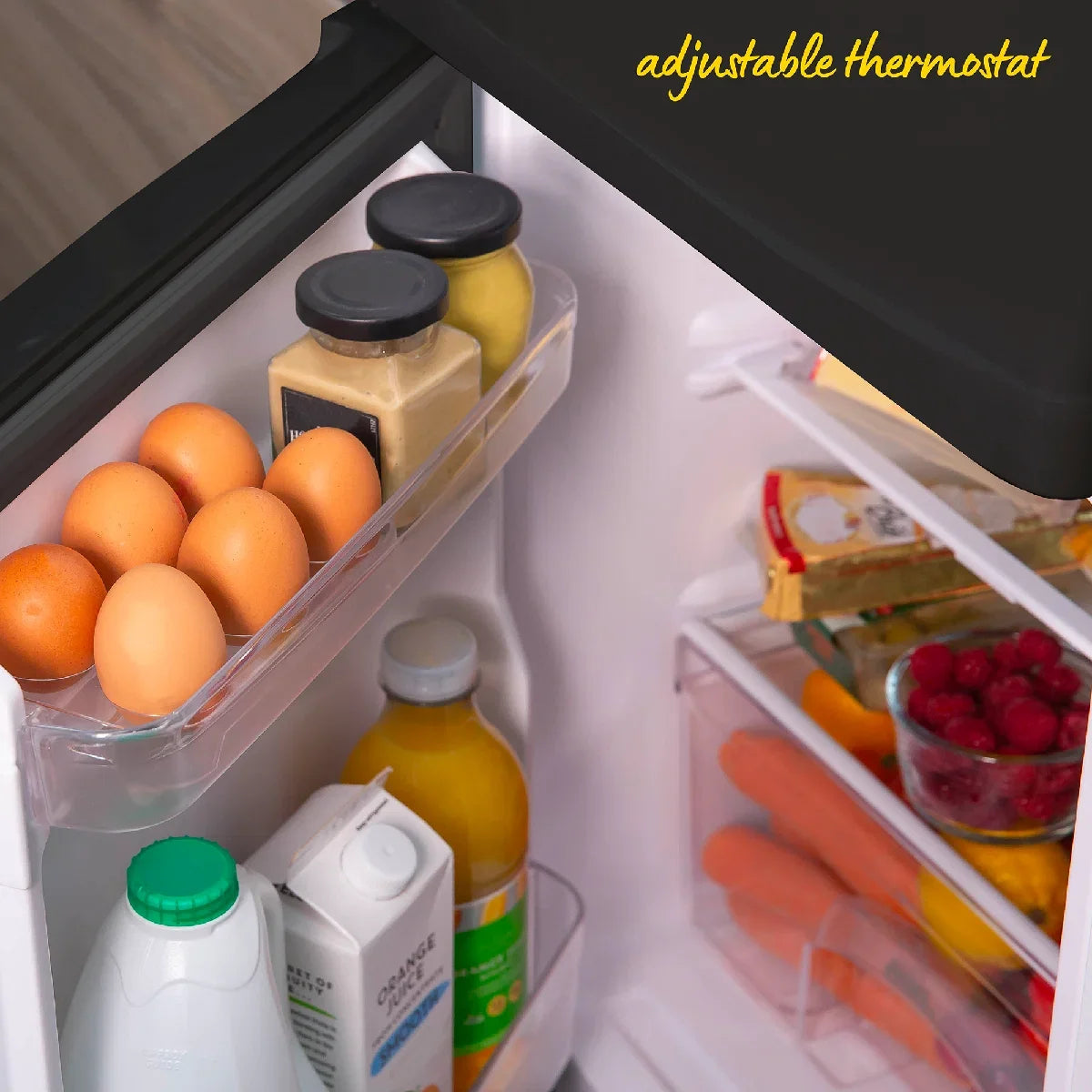 Russell Hobbs RH85UCFF482E1B Under-Counter Fridge Freezer in Black
