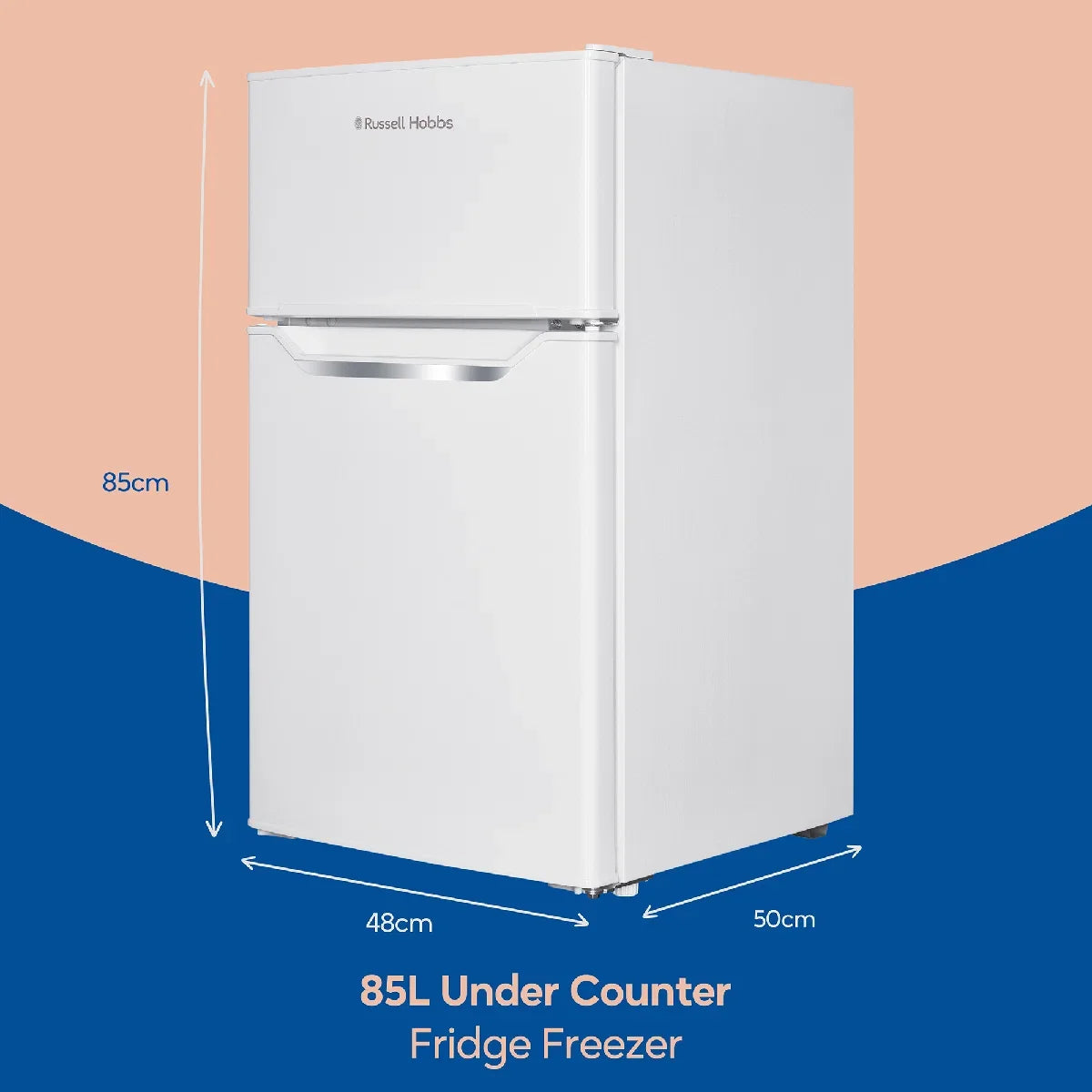 Russell Hobbs RH85UCFF482E1W Under-Counter Fridge Freezer in White