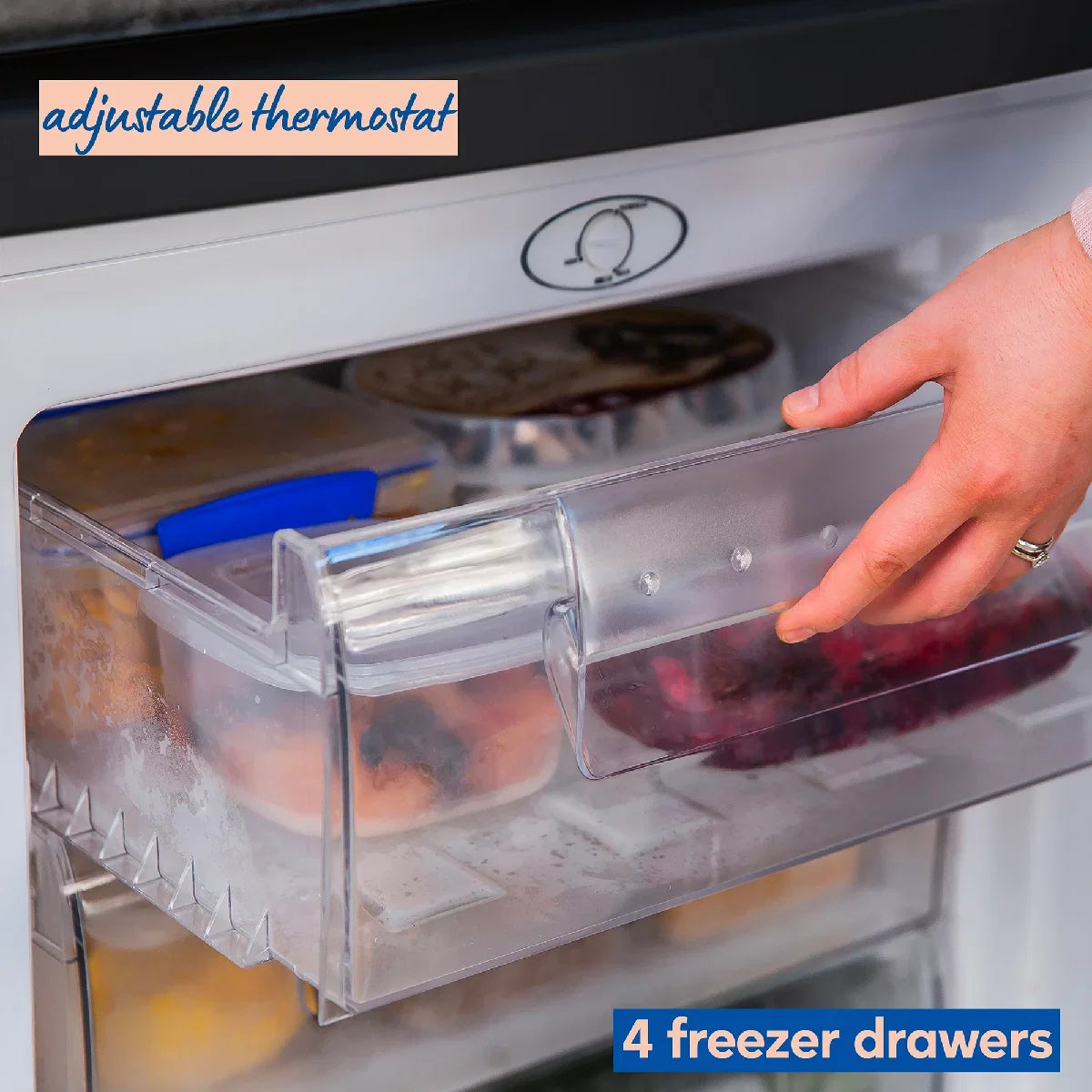 Russell Hobbs RH85UCFZ552E1B Under-Counter Freezer in Black