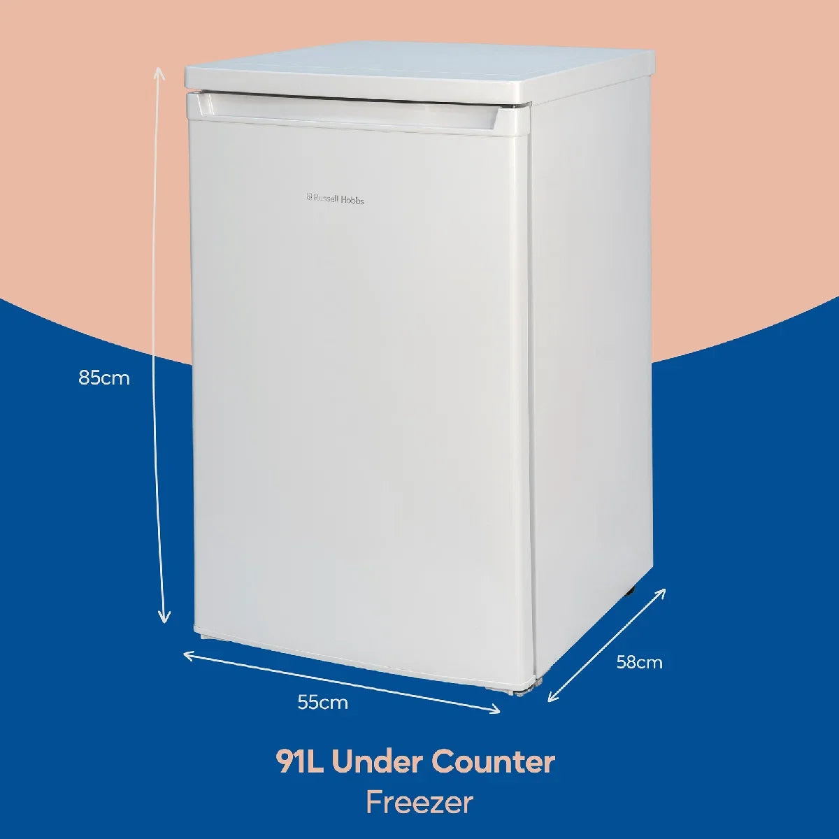 Russell Hobbs RH85UCFZ552E1W Under-Counter Freezer in White