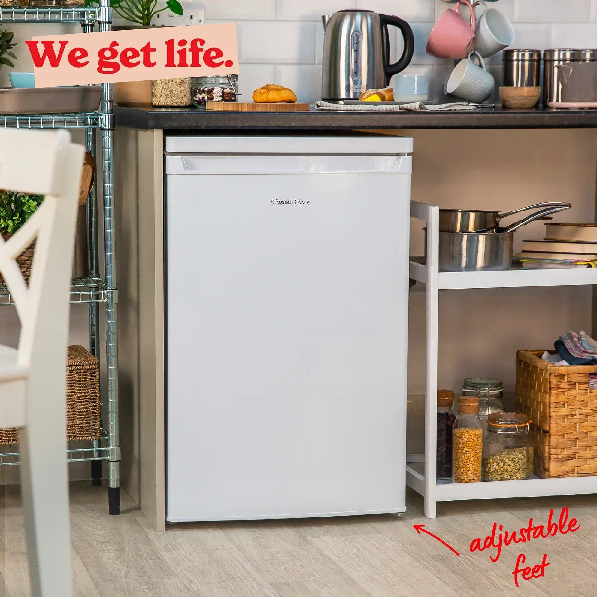 Russell Hobbs RH85UCFZ552E1W Under-Counter Freezer in White