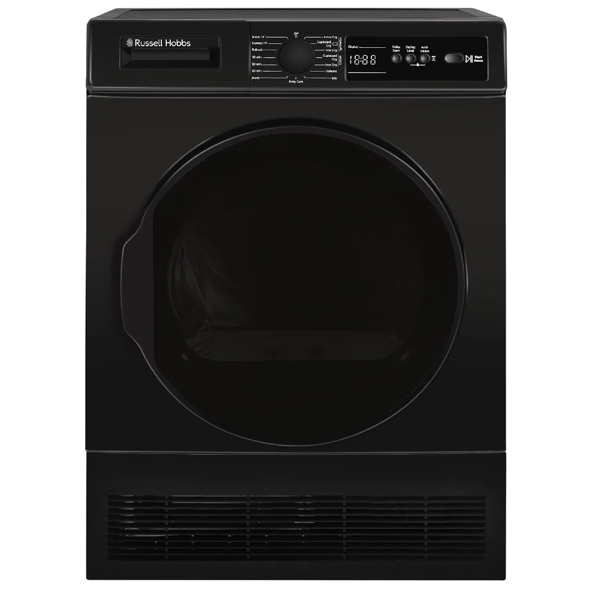 Russell Hobbs RH8CTD111B 11 Series, 8kg Condenser Dryer in Black