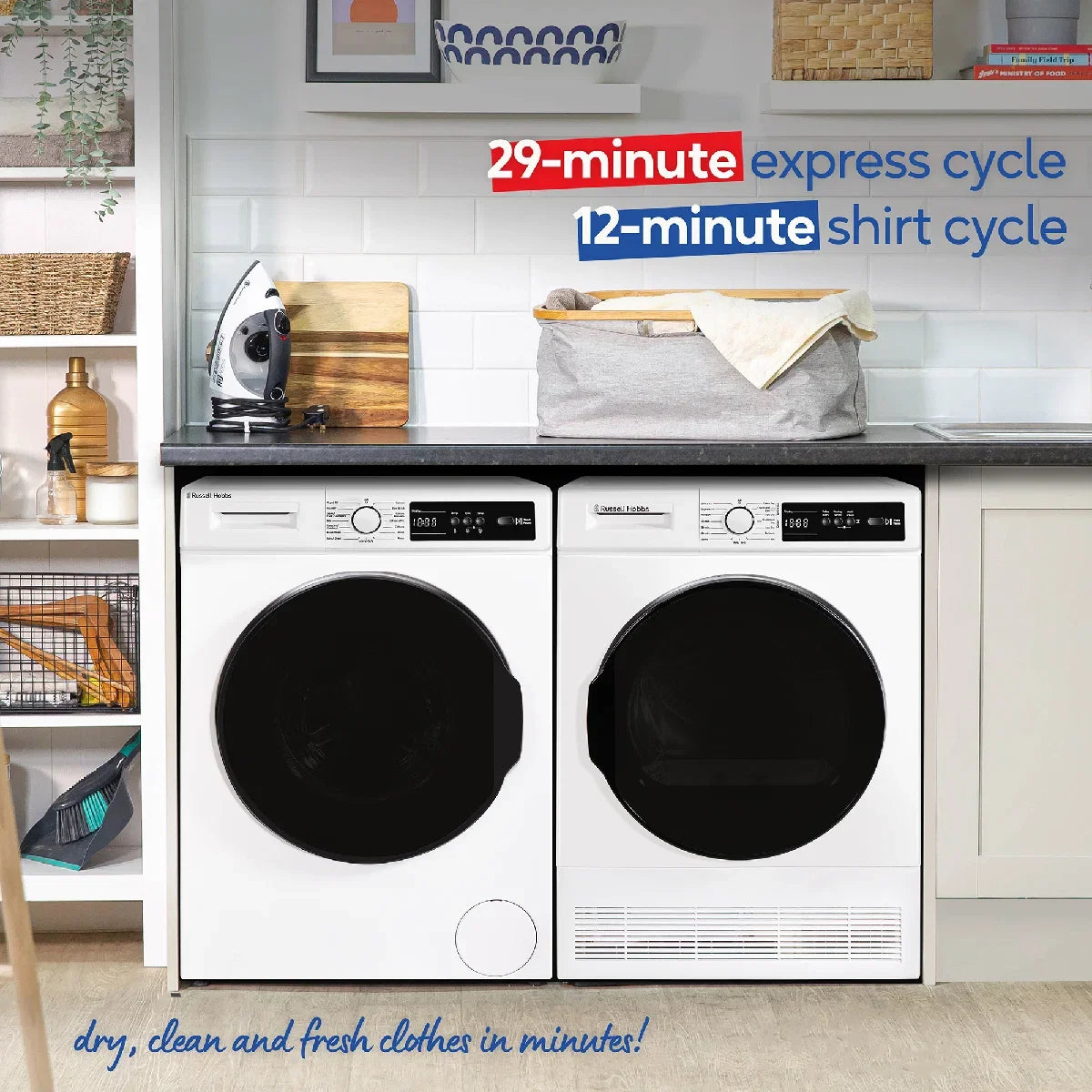 Russell Hobbs RH8CTD111W 11 Series, 8kg Condenser Dryer in White